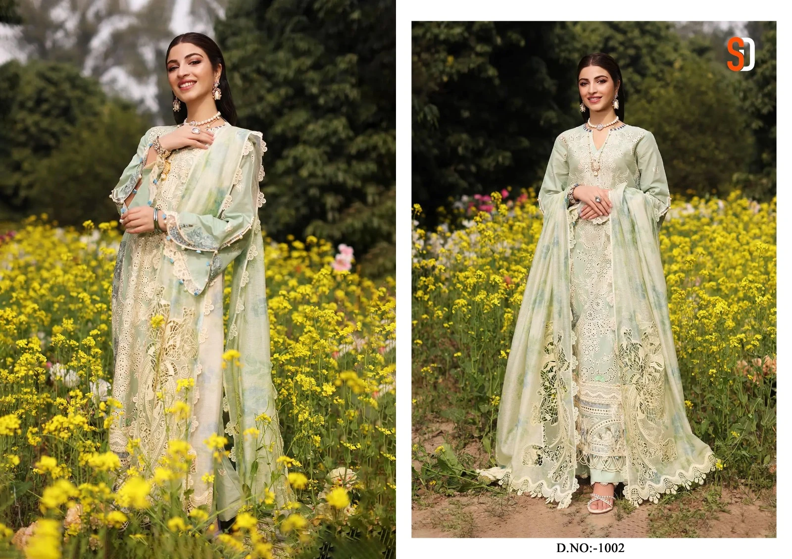 Shraddha Designer Charizma Vol 1 Pure Cotton Wholesale Pakistani Salwar Suit Catalog — Wholesale Salwar Suits, MPA wholesale from Surat - Gallery Image 4